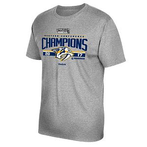 Men's Reebok Nashville Predators 2017 Conference Champions Locker Room Tee