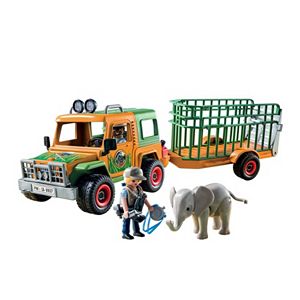 Playmobil Ranger's Truck with Elephant Playset - 6937