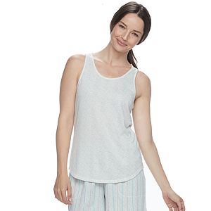 Women's Croft & Barrow® Pajamas: Whispery Clouds Knit Tank