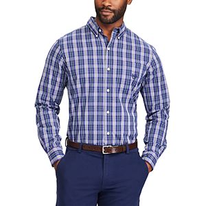 Men's Chaps Classic-Fit Patterned Stretch Easy Care Button-Down Shirt