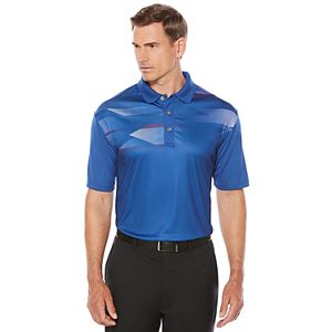 Men's Grand Slam Regular-Fit Hexagon Airflow Stretch Performance Golf Polo!