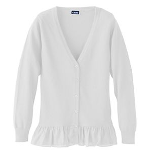 Girls 4-16 Chaps Ruffle Hem Boyfriend Cardigan