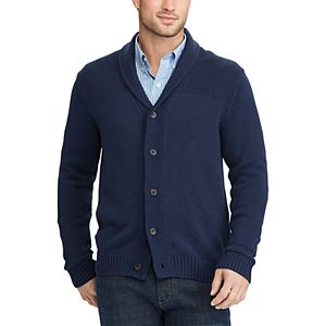 Men's Chaps Classic-Fit Textured Shawl-Collar Cardigan Sweater