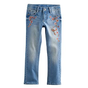 Girls 4-12 SONOMA Goods for Life™ Embroidered Jeans