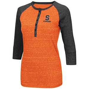 Women's Campus Heritage Syracuse Orange 3/4-Sleeve Henley Tee