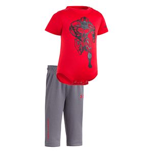 Newborn Baby Boy Under Armour Football Bodysuit & Pants Set