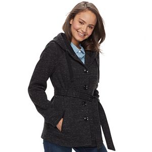 Juniors' Sebby Marled Fleece Coat