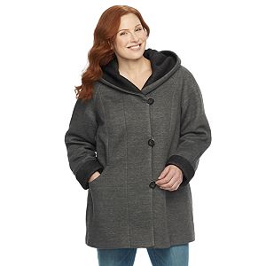 Plus Size Gallery Hooded Fleece Jacket