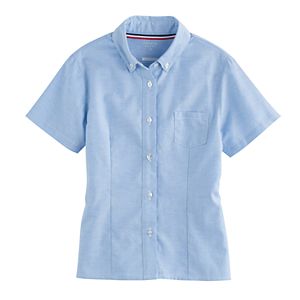Girls 4-20 & Plus Size French Toast Short Sleeve Oxford Shirt