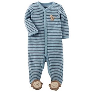 Baby Boy Carter's Striped Terry Sleep & Play