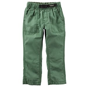 Toddler Boy Carter's Buckled Poplin Pants