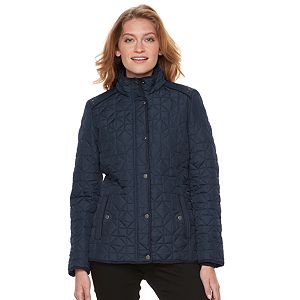 Women's Weathercast Faux-Fur Trim Quilted Jacket