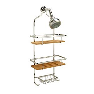 Laura Ashley Bamboo Shelf Shower Caddy