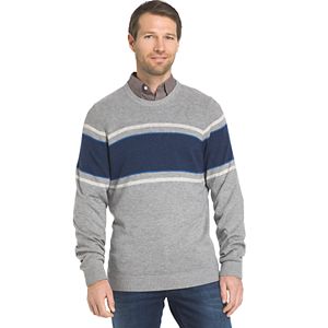 Men's IZOD Regular-Fit Striped Wool-Blend Crewneck Sweater