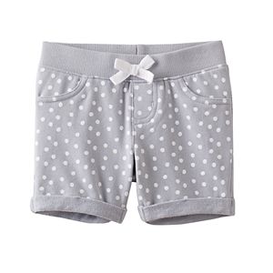 Toddler Girl Jumping Beans® Ribbed Waist Dot Jegging Shorts