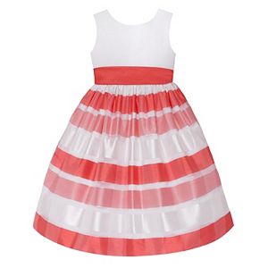 Girls 7-16 American Princess Striped Burnout Dress