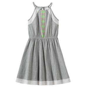 Girls Plus Size SO® Eyelet Crinkle Knit Dress