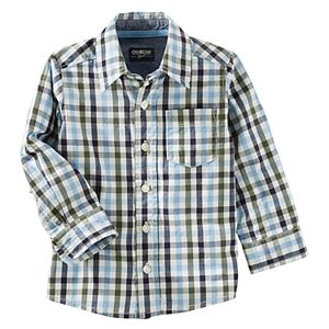 Toddler Boy OshKosh B'gosh® Checked Button-Down Shirt