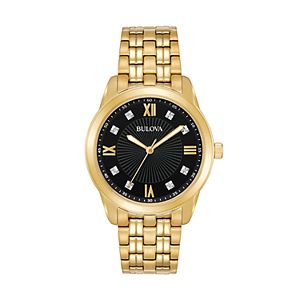 Bulova Men's Diamond Stainless Steel Watch - 97D113