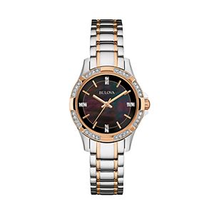 Bulova Women's Crystal Two-Tone Stainless Steel Watch - 98L219