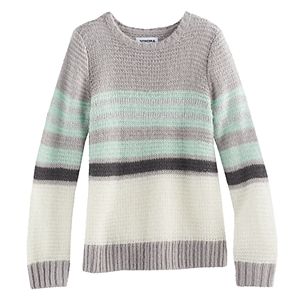 Girls 4-12 SONOMA Goods for Life™ Striped Sparkle Sweater