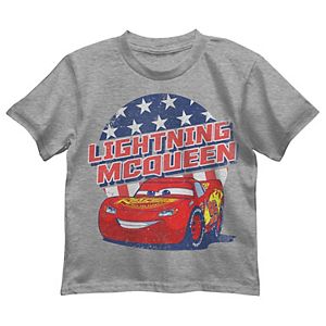 Disney / Pixar Cars Toddler Boy Lightning McQueen Patriotic Graphic Tee