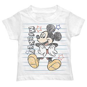 Disney's Mickey Mouse Toddler Boy Scribbled Notebook Graphic Tee