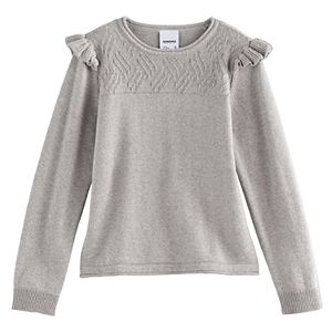 Girls 4-12 SONOMA Goods for Life™ Flutter Sleeve Pullover Sweater