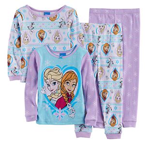 Disney's Frozen Toddler Girl Elsa & Anna Pajama Set