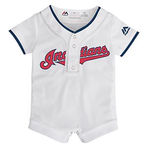 Baby Majestic Cleveland Indians Cool Base Replica Jersey Bodysuit