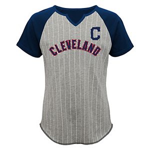 Girls 7-16 Majestic Cleveland Indians From the Stretch Tee
