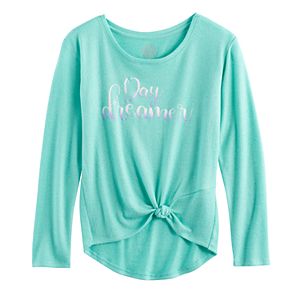 Girls 7-16 SO® Cozy Side Knot Tee