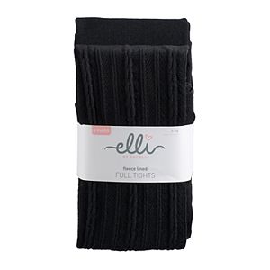 Girls 4-14 Elli by Capelli 2-pk. Cable Knit Fleece Tights