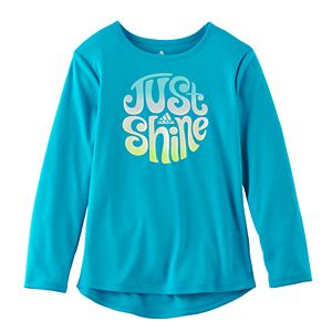 Girls 4-6x adidas High-Low Long-Sleeved Graphic Tee
