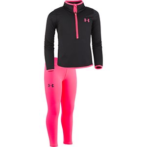 Toddler Girl Under Armour 1/4-Zip Top & Leggings Set