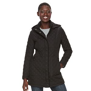 Women's Weathercast Hooded Quilted Midweight Jacket