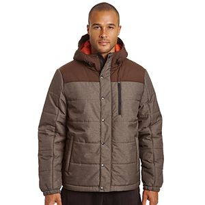 Men's Champion Colorblock Quilted Hooded Puffer Jacket