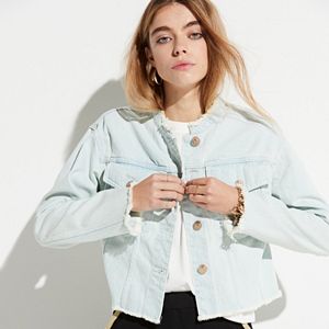k/lab Cropped Jean Jacket