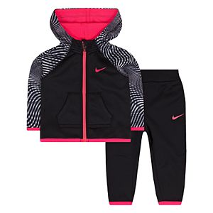 Baby Girl Nike Therma-FIT Hoodie & Jogger Pants Set