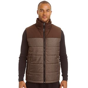 Men's Champion Colorblock Quilted Hooded Puffer Vest