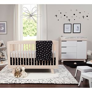 Babyletto Tuxedo Monochrome 5-Piece Nursery Crib Bedding Set