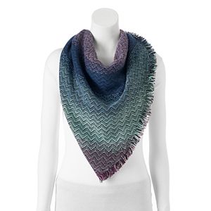 Candie's® Zigzag Ombre Triangle Scarf