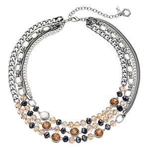Simply Vera Vera Wang Beaded Multi Strand Chain Necklace