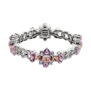 Simply Vera Vera Wang Simulated Crystal Cluster Chain Link Stretch Bracelet