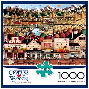 Charles Wysocki Sleepy Town West 1000-pc. Puzzle by Buffalo Games