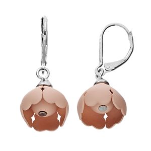 Simply Vera Vera Wang Matte Flower Nickel Free Drop Earrings