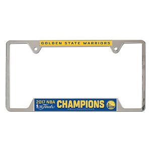 Golden State Warriors 2017 NBA Champions License Plate Frame