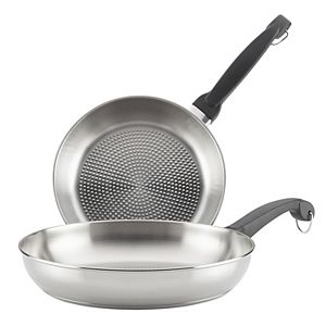 Farberware Classic Traditions 2-pc. Stainless Steel Open Skillet Set