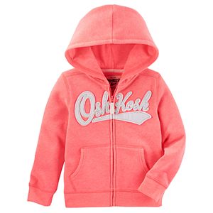 Girls 4-14 OshKosh B'gosh® Logo Applique Zip-Up Hoodie