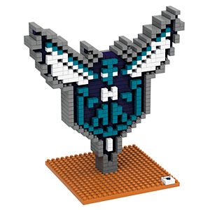Forever Collectibles Charlotte Hornets BRXLZ 3D Logo Puzzle Set